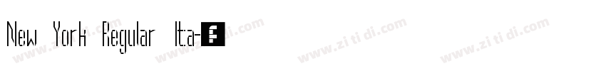 New York Regular Ita字体转换